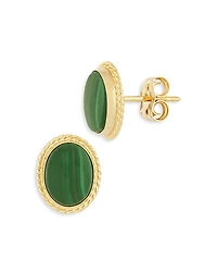 Bloomingdale's Fine Collection Malachite Stud Earrings