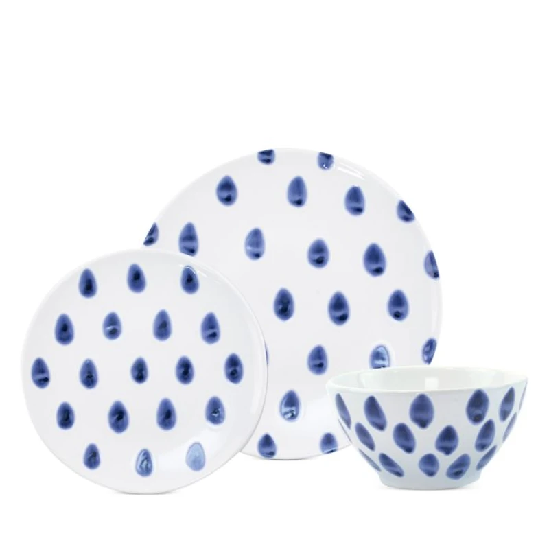 Santorini Dot 3 Piece Place Setting