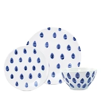 Vietri Santorini Dot 3 Piece Place Setting