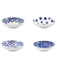 Vietri Santorini Assorted Condiment Bowls, Set of 4
