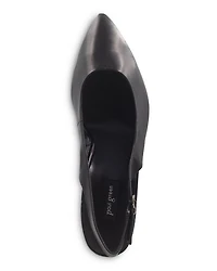 Women's Rio Pointed Toe Kitten Heel Slingback Pumps