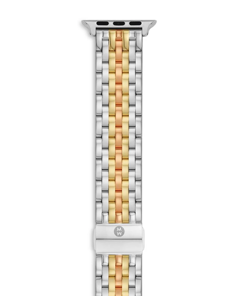 Apple Watch® Tri-Tone 18K Gold-Plated Bracelet, 38-49mm