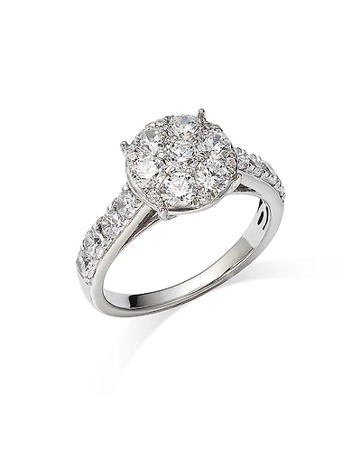 Bloomingdale's Fine Collection Diamond Cluster Ring
