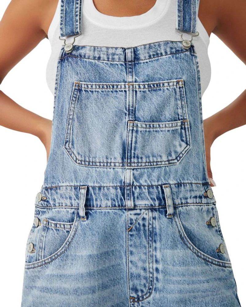 We The Free Ziggy Cotton Denim Romper