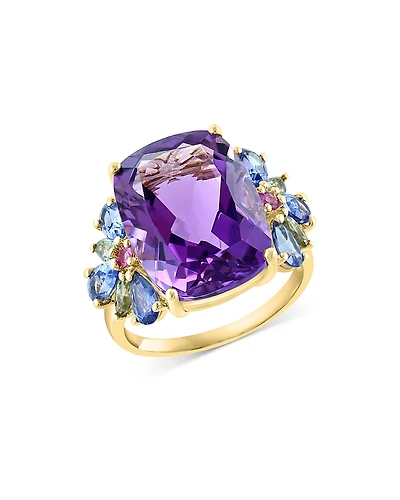 Bloomingdale's Fine Collection Amethyst & Multicolor Sapphire Ring