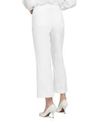 Teresa High Rise Ankle Wide Leg Jeans Optic White