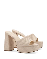 Larroude Women's Dolly Slip On Platform High Heel Sandals