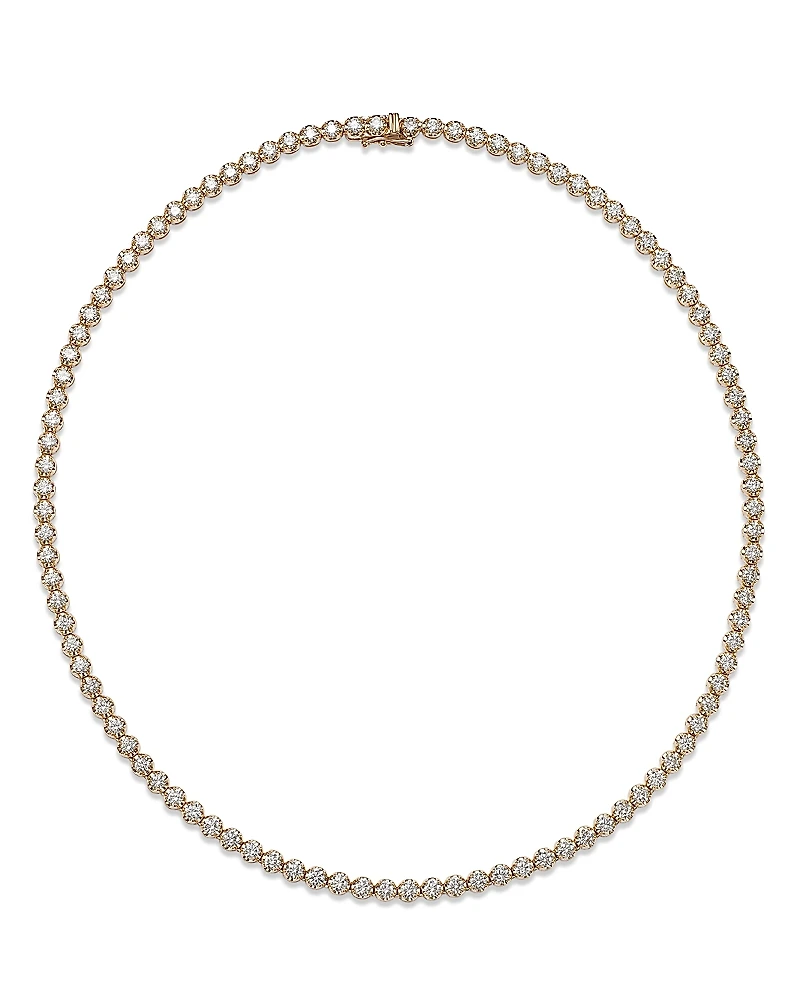 Bloomingdale's Fine Collection Diamond Crown-Set Tennis Necklace
