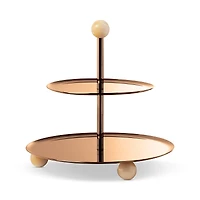 Sambonet Penelope Sterling Silver 2-Tier Pastry Stand