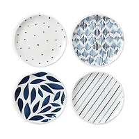 Blue Bay Melamine Assorted Accent Plates, Set of 4