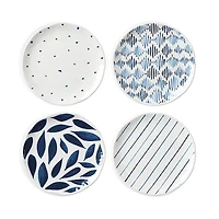Lenox Blue Bay Melamine Assorted Accent Plates, Set of 4