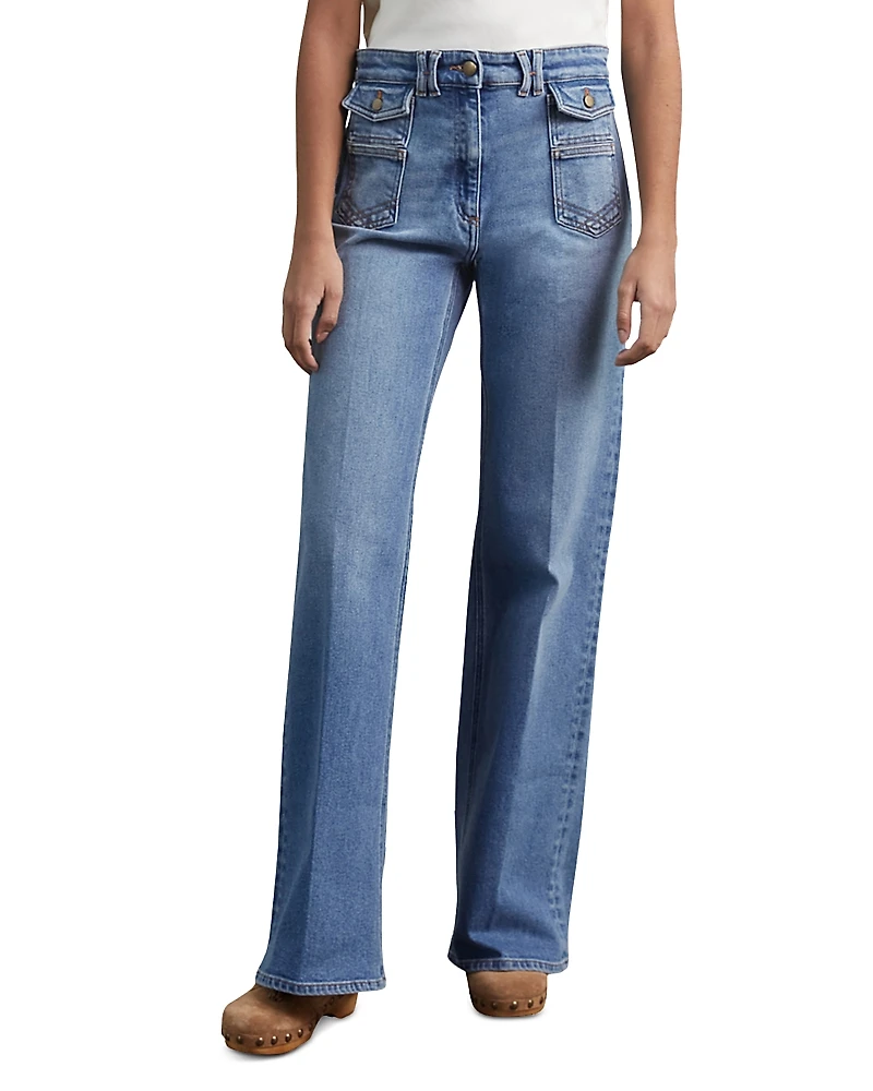 Gerard Darel Anna High Waist Flared Leg Jeans