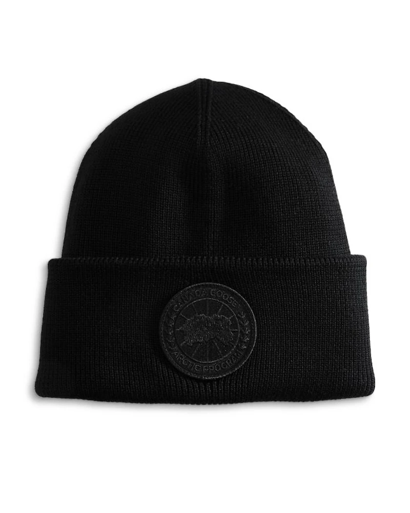 Arctic Disc Patch Ribbed Beanie