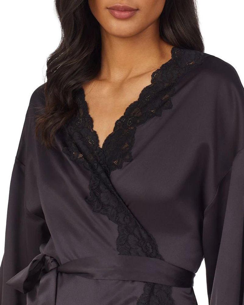 Signature Collection Satin Wrap Robe