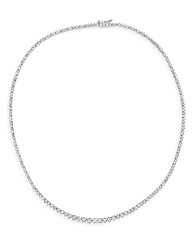 Meira T 14K White Gold Diamond Tennis Necklace, 16L