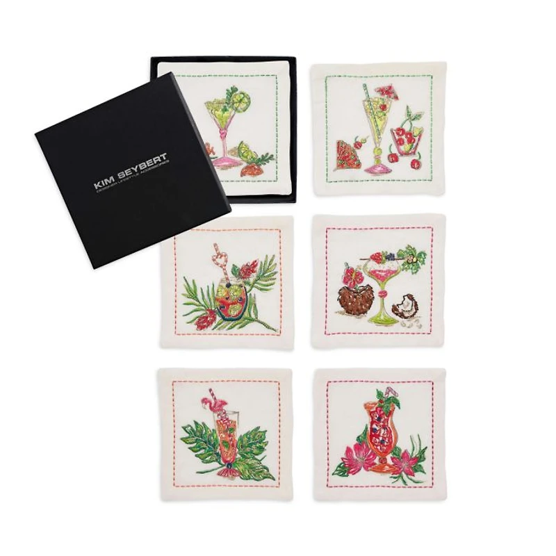 Tropicana Cocktail Napkin, Set of 6 in a Gift Box