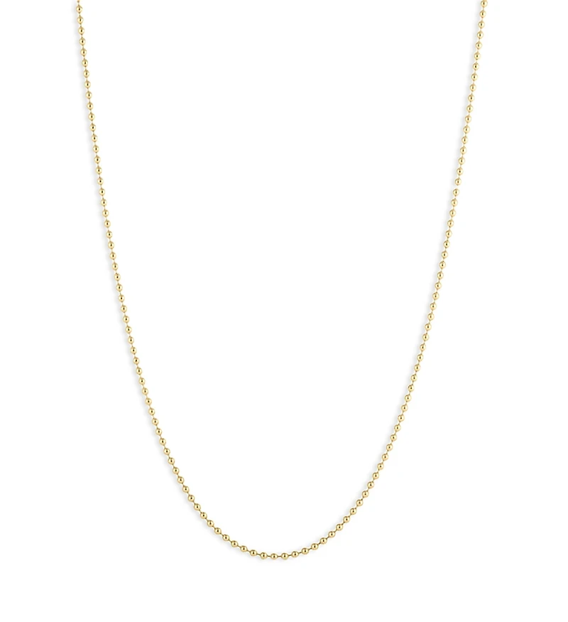 Roberto Coin 18K Yellow Gold Gold Chains Classic Bead Link Chain, 16-18