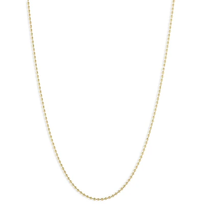 Roberto Coin 18K Yellow Gold Gold Chains Classic Bead Link Chain, 16-18