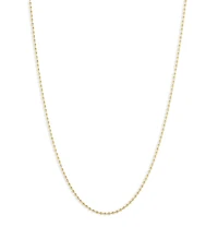 Roberto Coin 18K Yellow Gold Gold Chains Classic Bead Link Chain, 16-18