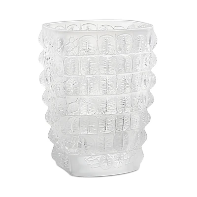 Lalique Crocodile Crystal Vase