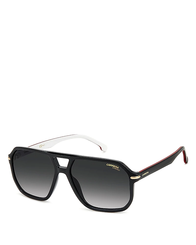 Carrera Square Aviator Sunglasses, 59mm