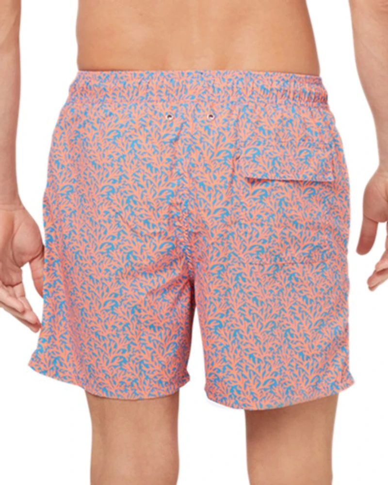 Coral Print 6" Swim Trunks