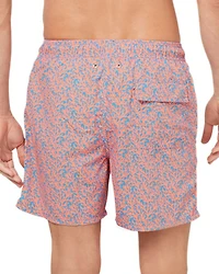 Coral Print 6" Swim Trunks