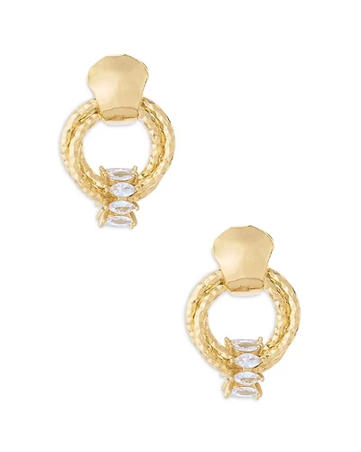 Mini Barrel Crystal Earrings