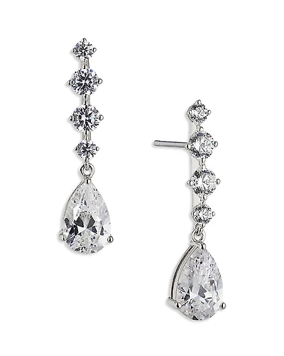 Nadri Invitation Only Short Cubic Zirconia Pear Drop Earrings