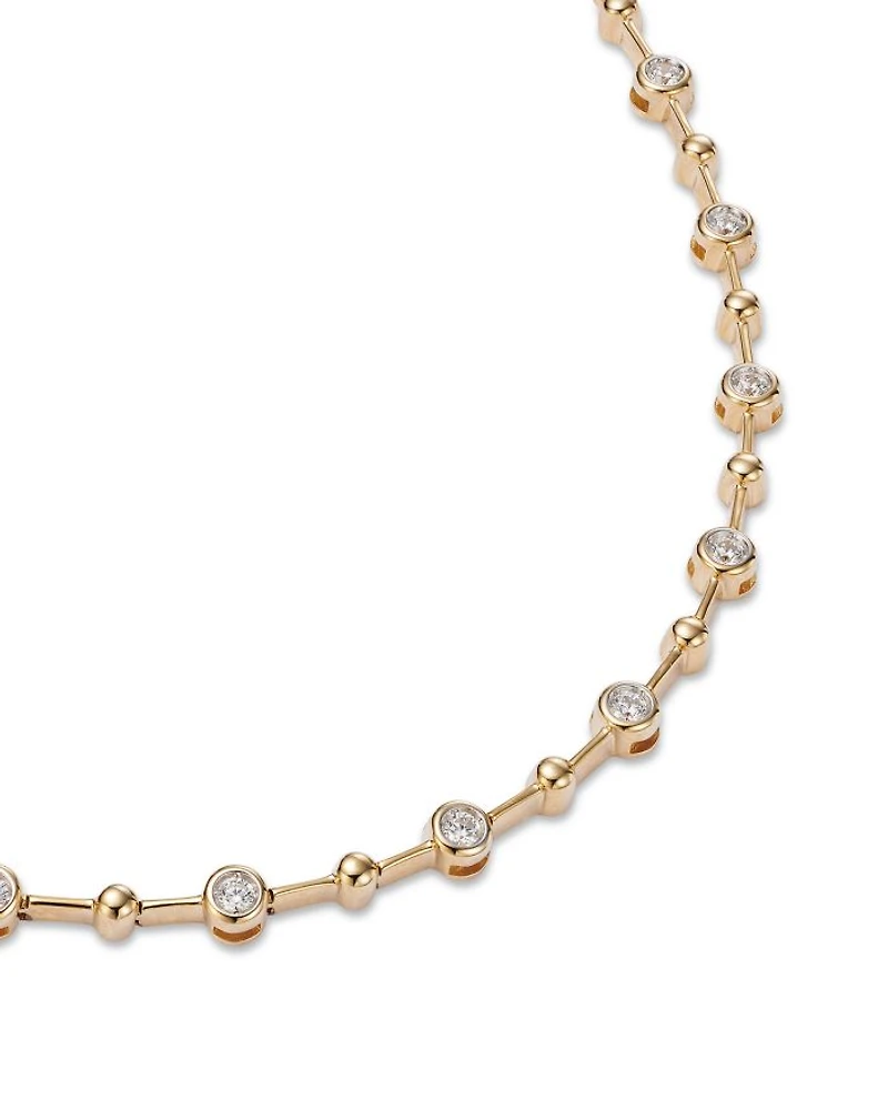 Diamond Station Bracelet in 14K Gold, 0.50 tcw