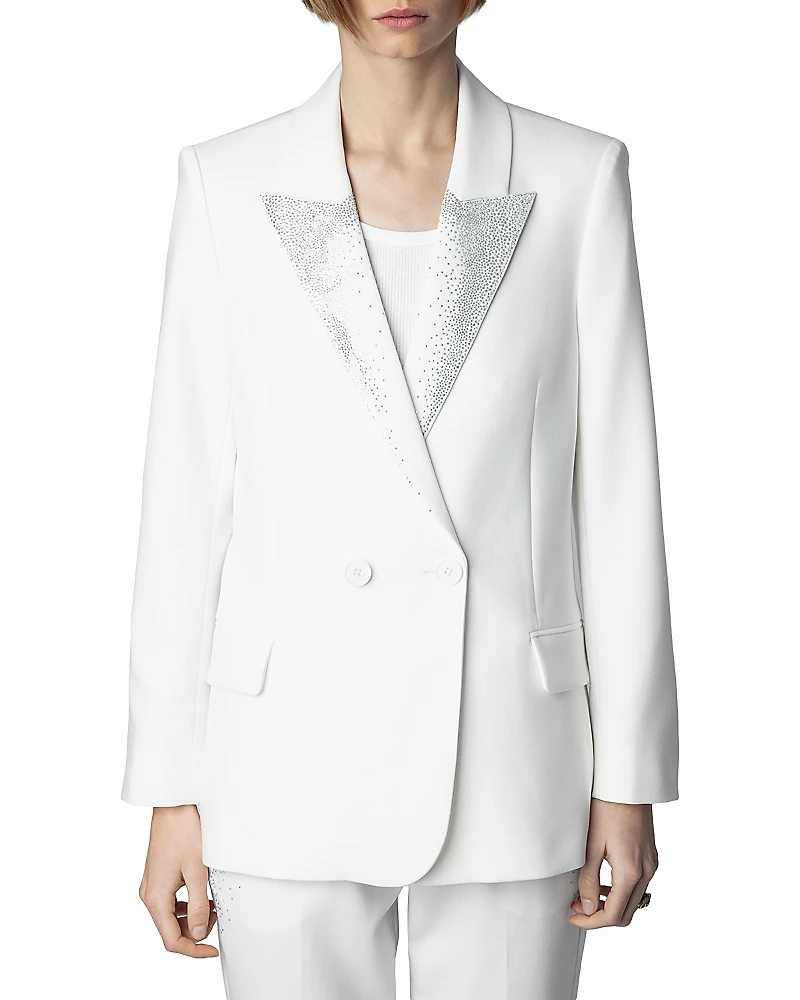 Zadig & Voltaire Visit Rhinestone Lapel Blazer