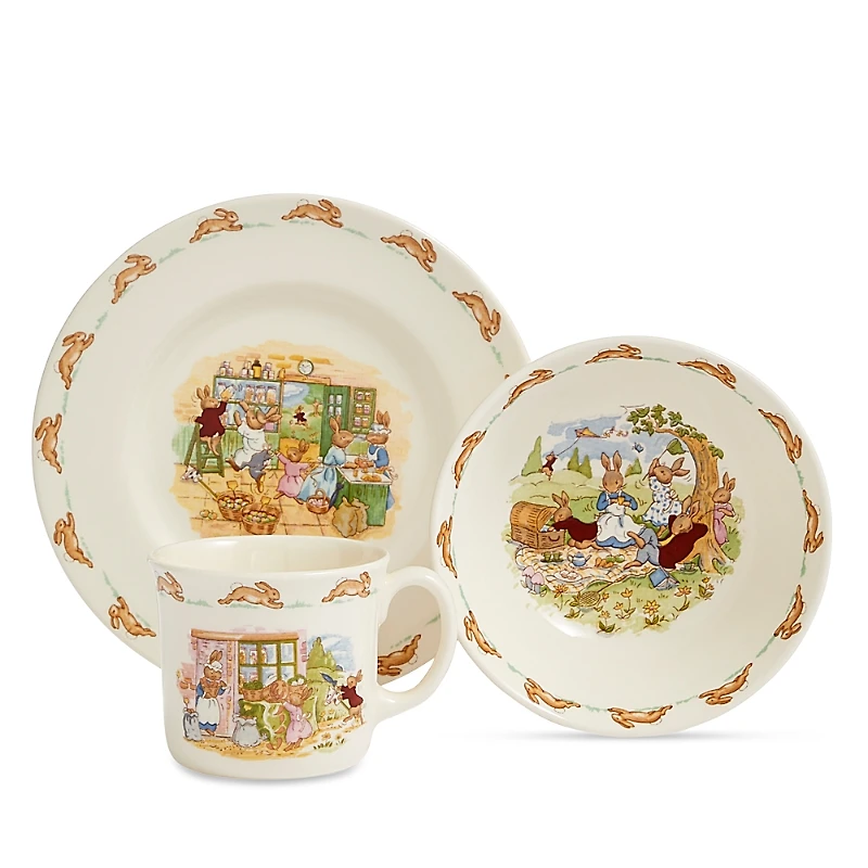 Royal Doulton Bunnykins Childrens Bowl, Plate & Mug 3 Piece Set