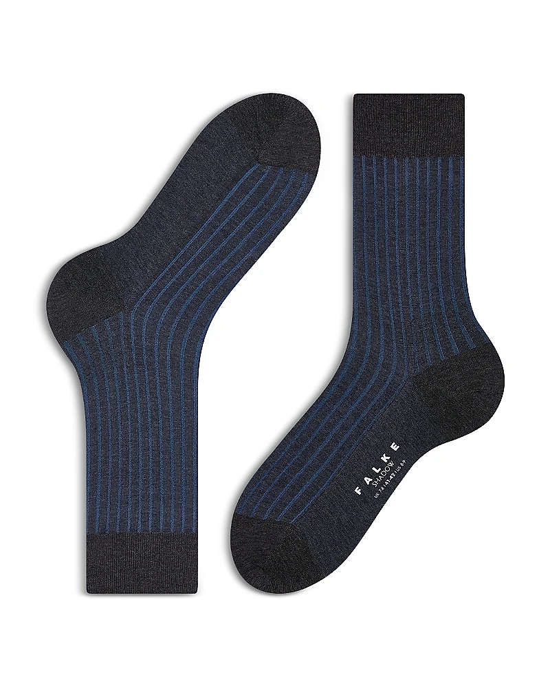 Falke Shadow Mercerized Cotton & Nylon Dress Socks