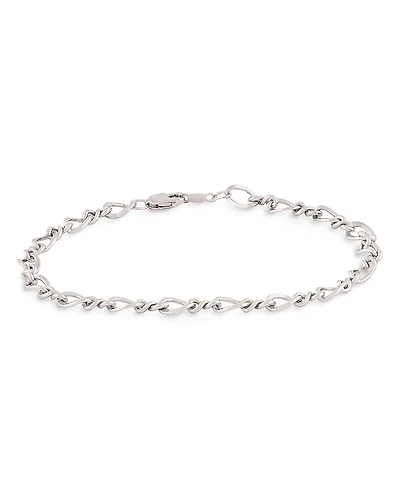 Bloomingdale's Fine Collection Sterling Silver Figure Eight Chain Bracelet