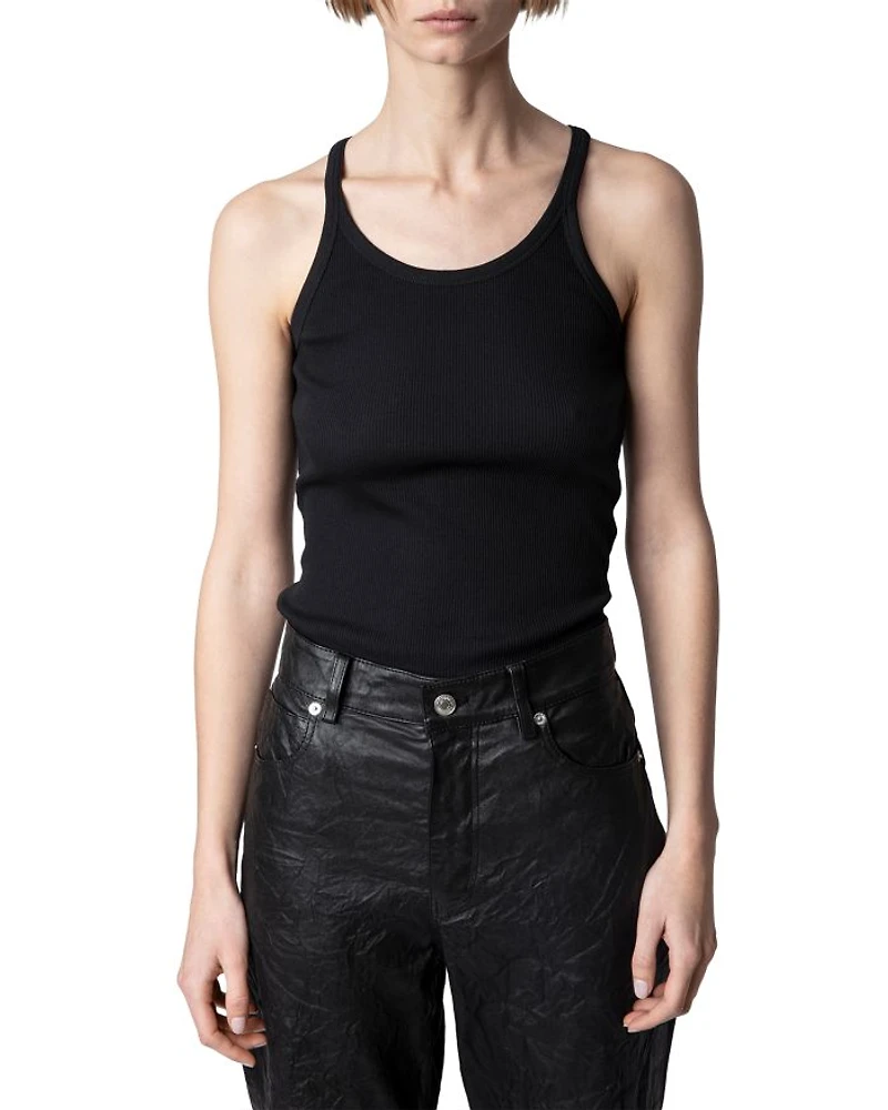 Alba Ribbed Cotton Tank