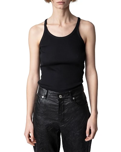Alba Ribbed Cotton Tank