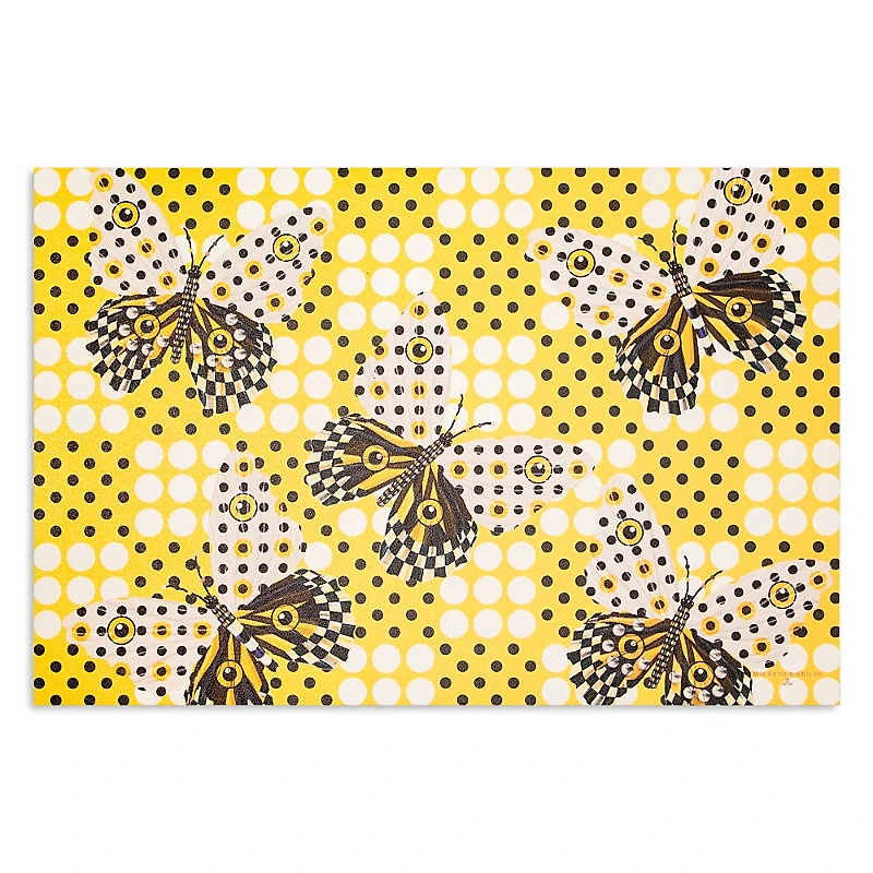 Mackenzie-Childs Spot On Butterfly Floor Mat, 2' x 3'