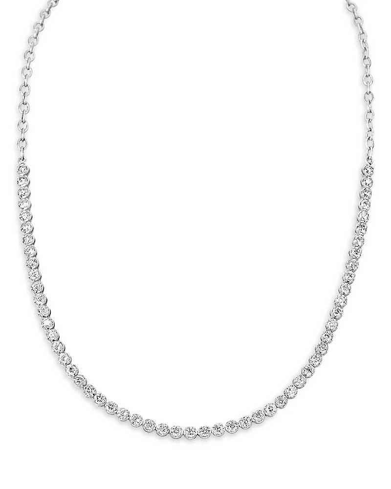 Meira T 14K White Gold Diamond Choker Necklace, 16