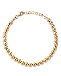 14K Yellow Gold Polished Bead Bracelet