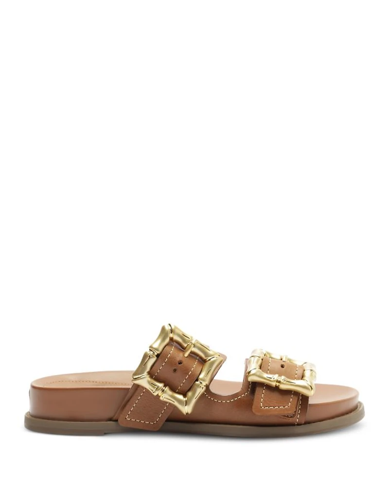 Women's Enola Sporty Slip On Buckled Slide Sandals