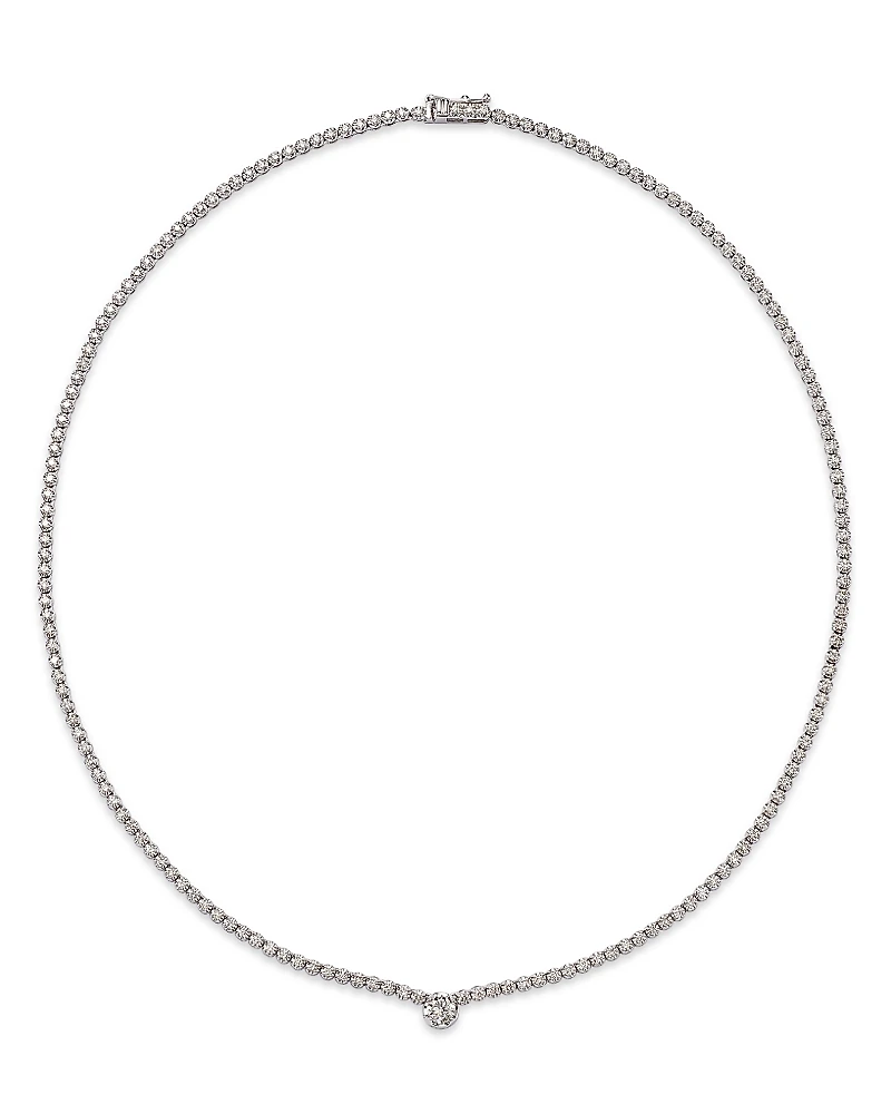 Bloomingdale's Fine Collection Diamond Solitaire Tennis Necklace