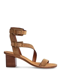 Zadig & Voltaire Women's Cecilia Double Buckle Block Heel Sandals
