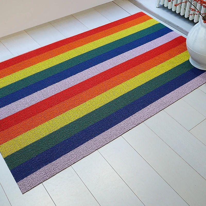 Chilewich Pride Stripe Shag Runner, 24 x 72