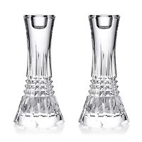 Waterford Lismore Diamond Essence 7 Candlesticks, Set of 2