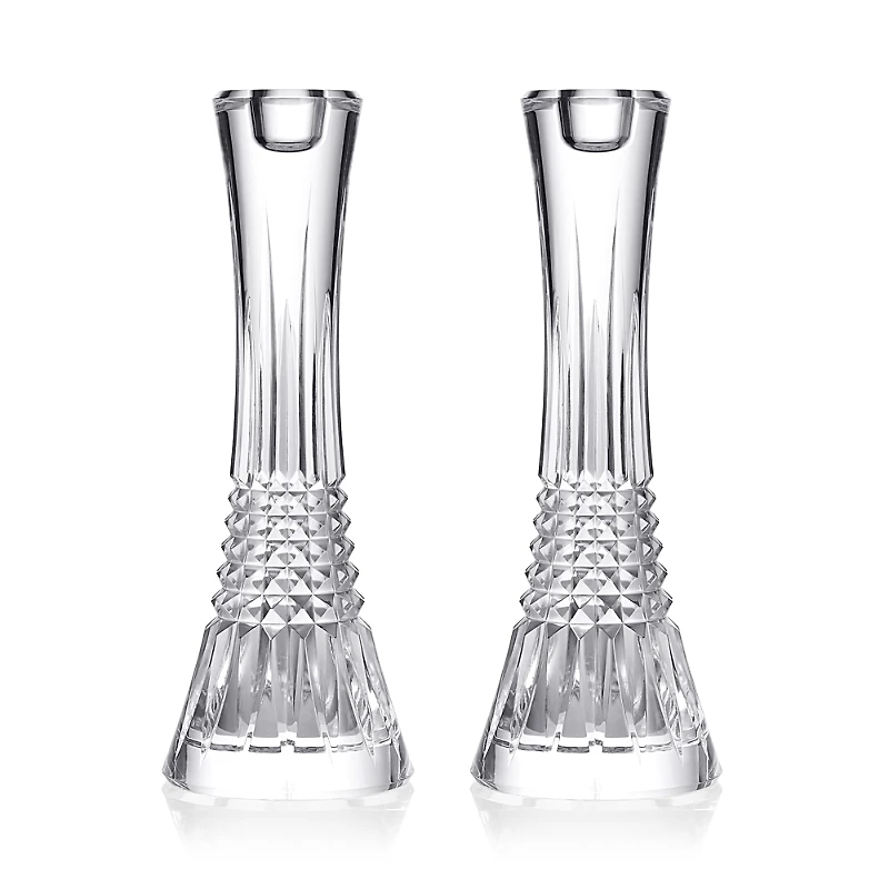 Waterford Lismore Diamond Essence 10 Candlesticks, Set of 2