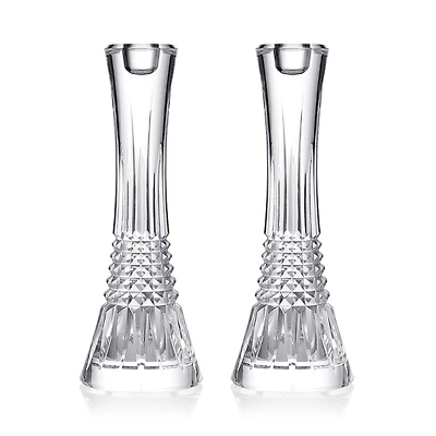 Waterford Lismore Diamond Essence 10 Candlesticks, Set of 2
