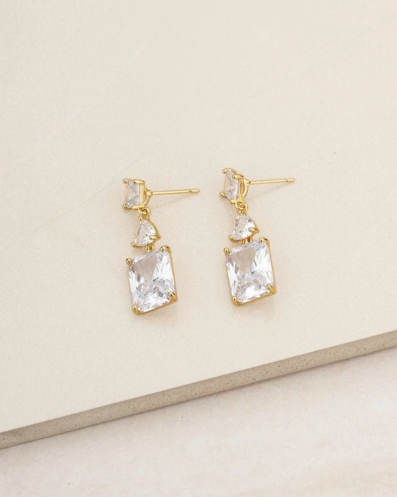 Crystal Fancy Drop Earrings