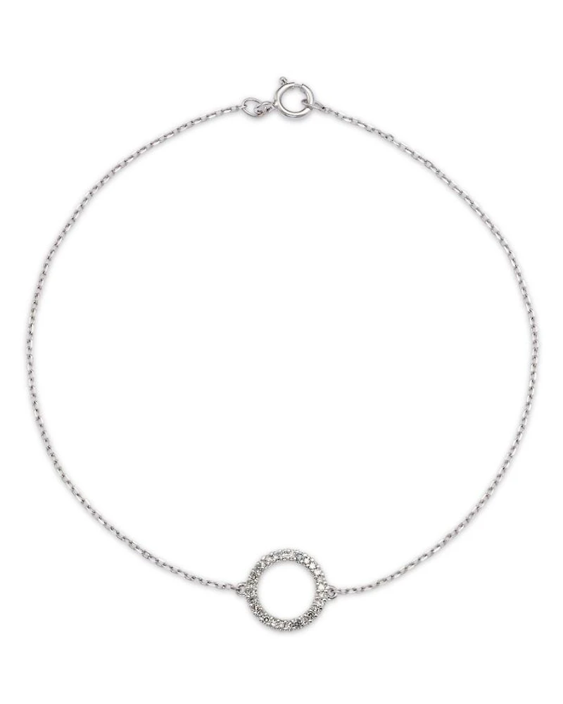 Diamond Circle Bracelet Collection in 14K Gold, 0.08 tcw