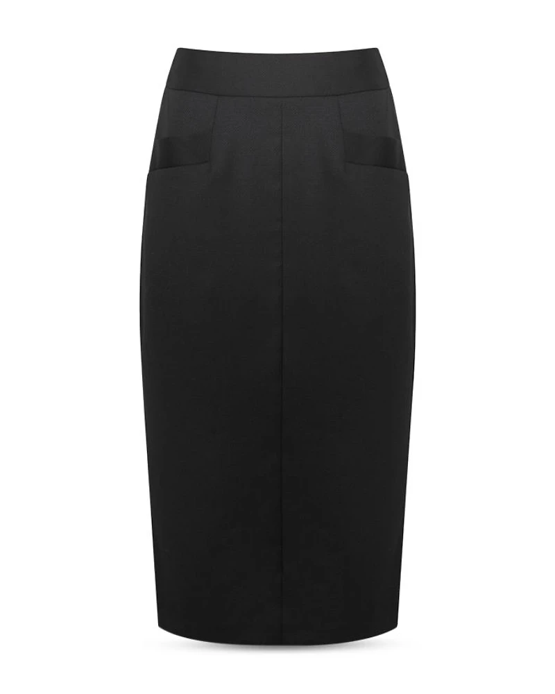 Petite Haisley Pencil Skirt