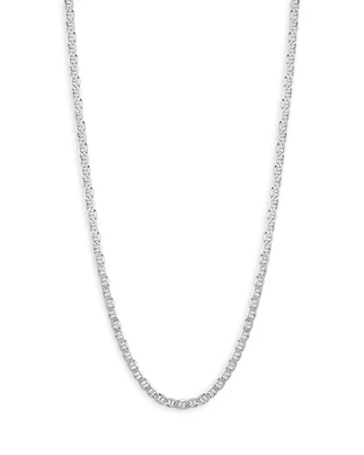 Sterling Silver 6mm Mariner Link Chain Necklace